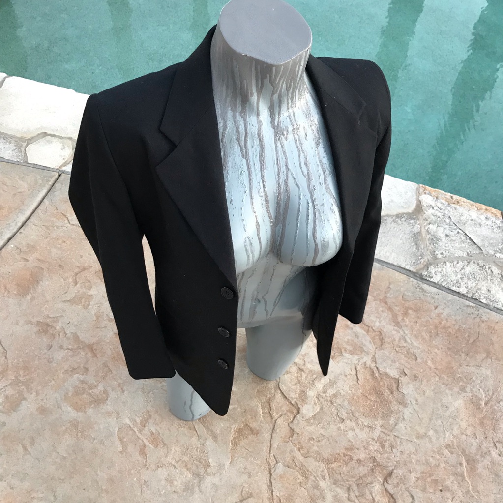 Boys Black Blazer Liz Claiborne Fitted Lined Work